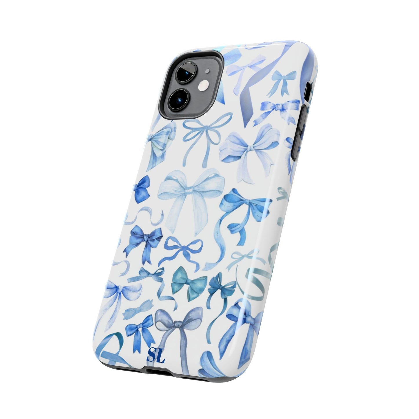 Blue Bows iPhone Case