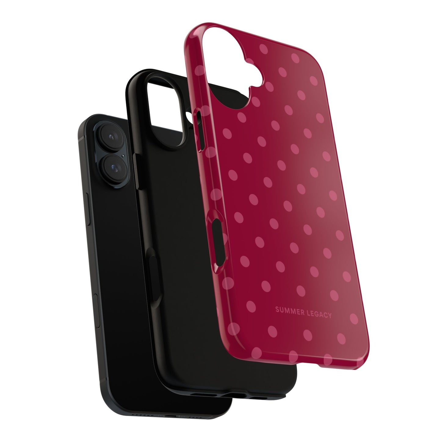 Berry Polka Dot iPhone Case