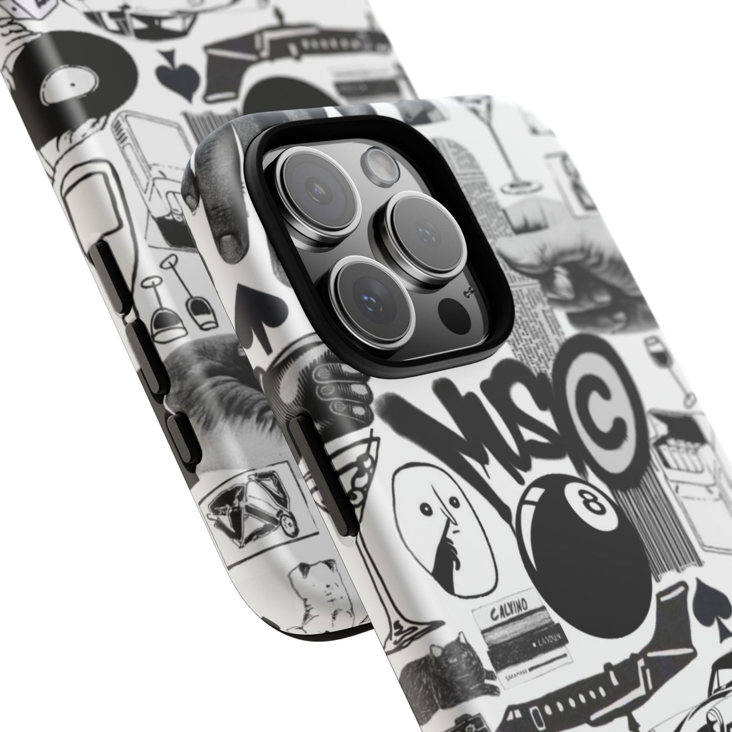 Black and White iPhone Case
