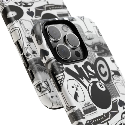 Black and White iPhone Case