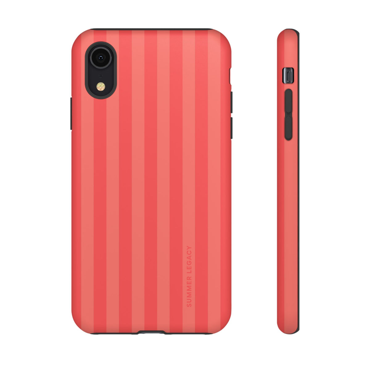 Coral Stripe iPhone Case