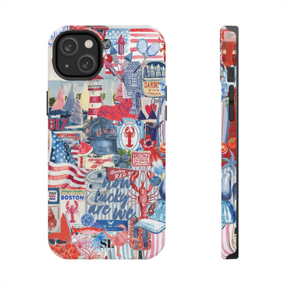 Red, White & Blue iPhone Case