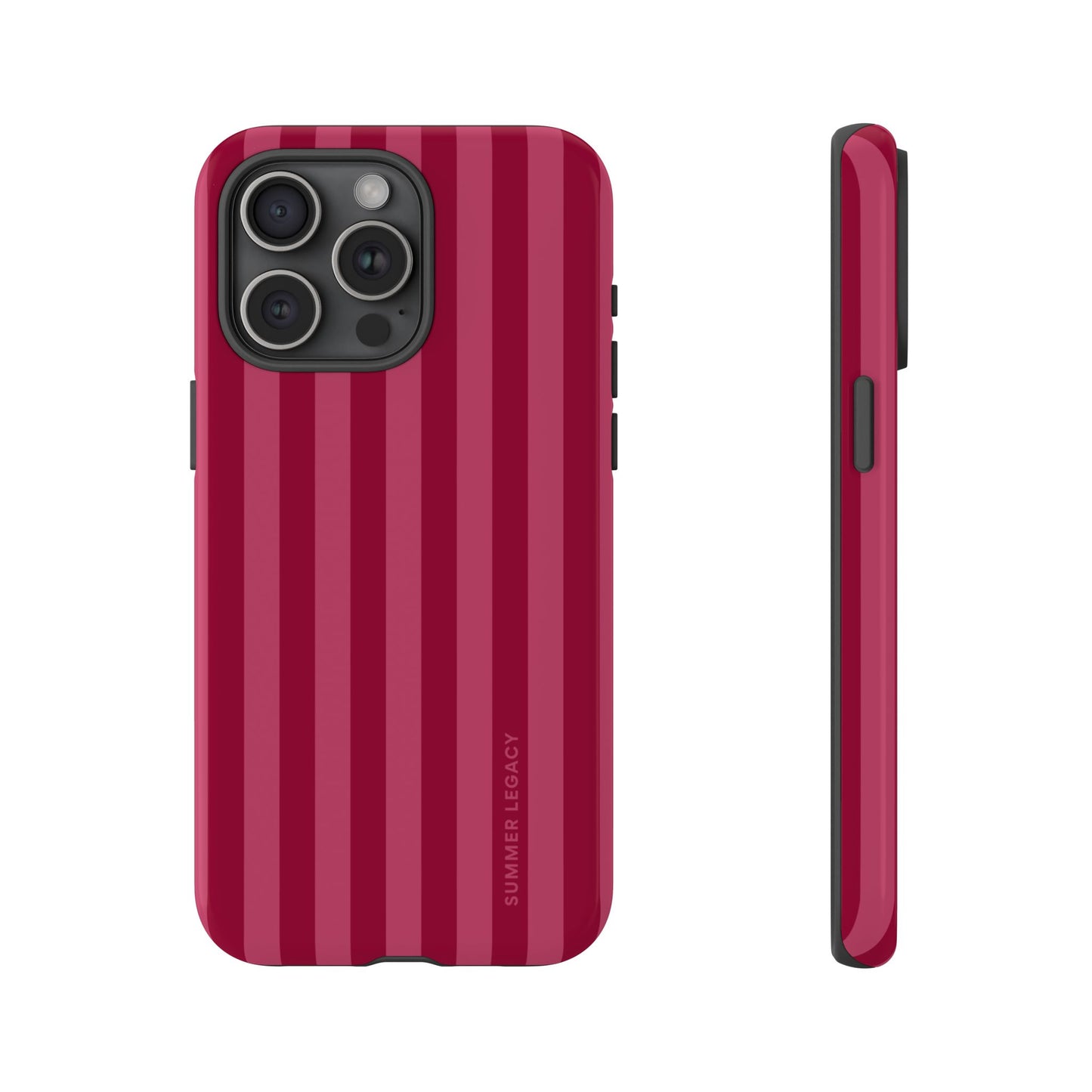 Berry Stripe iPhone Case