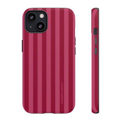 Berry Stripe iPhone Case