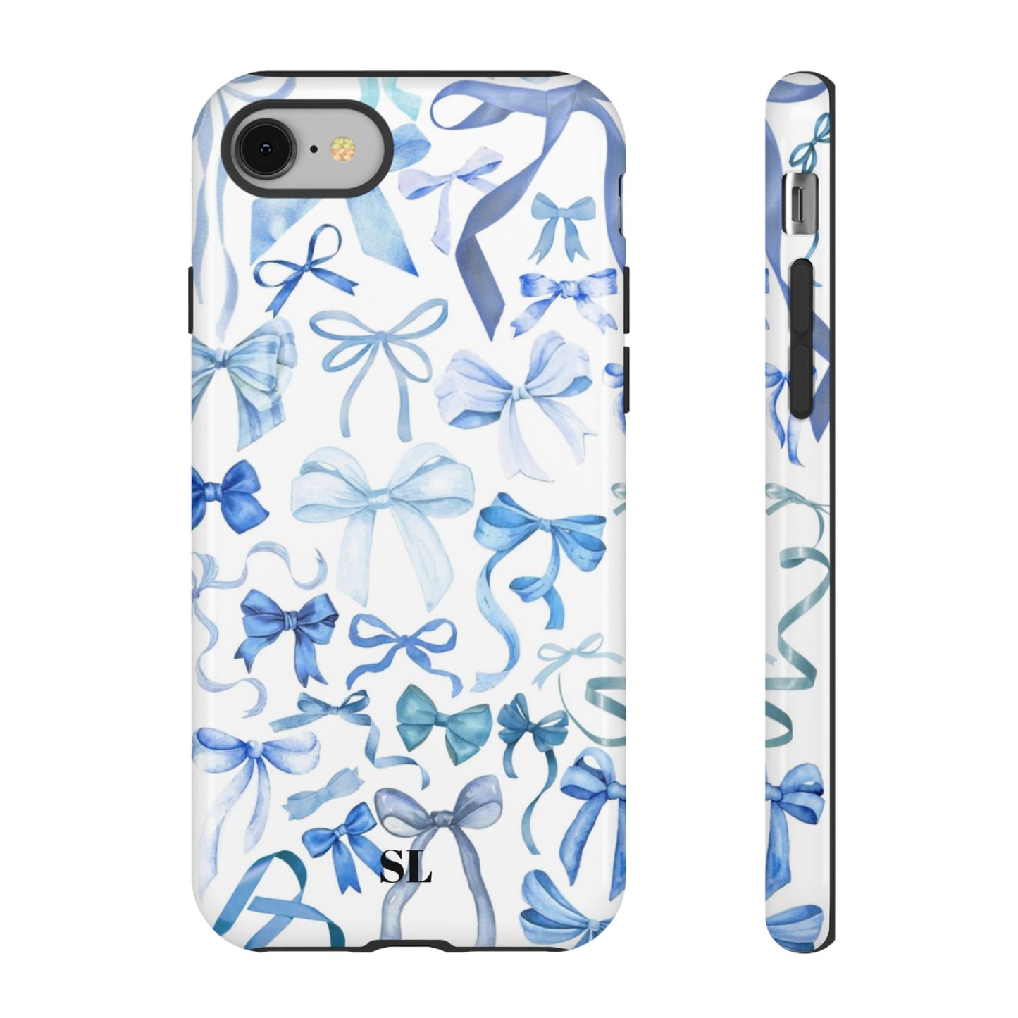 Blue Bows iPhone Case