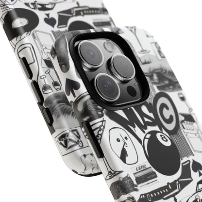 Black and White iPhone Case