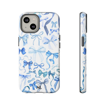 Blue Bows iPhone Case