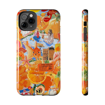 Orange Goldfish Collage iPhone Case