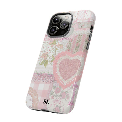 Blushing Floral Patchwork iPhone Case