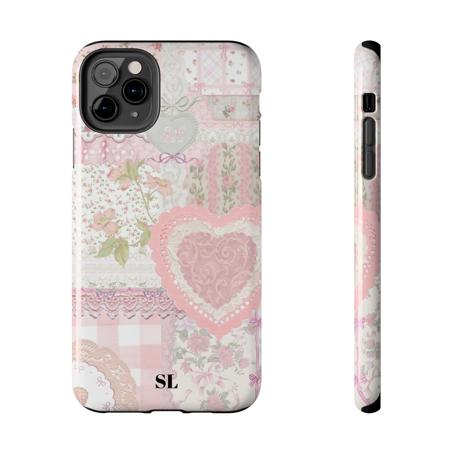 Blushing Floral Patchwork iPhone Case