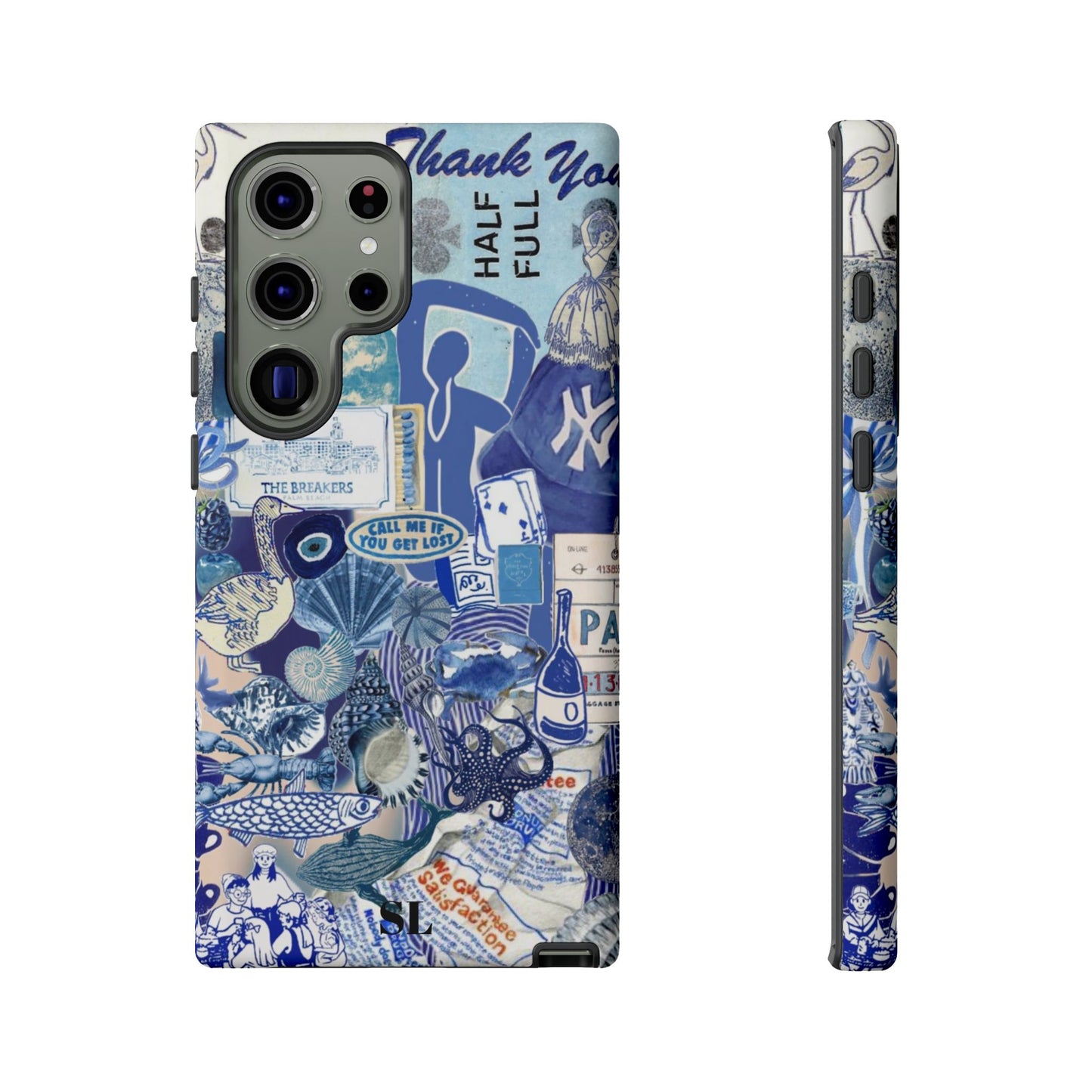 Blue Collage Samsung Case