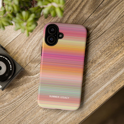 Champagne Ombre Stripe iPhone Case