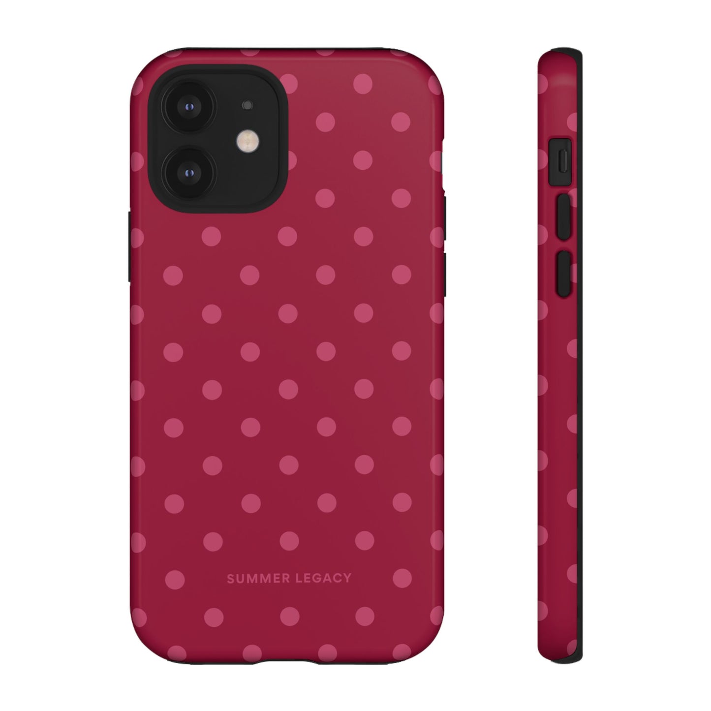 Berry Polka Dot iPhone Case