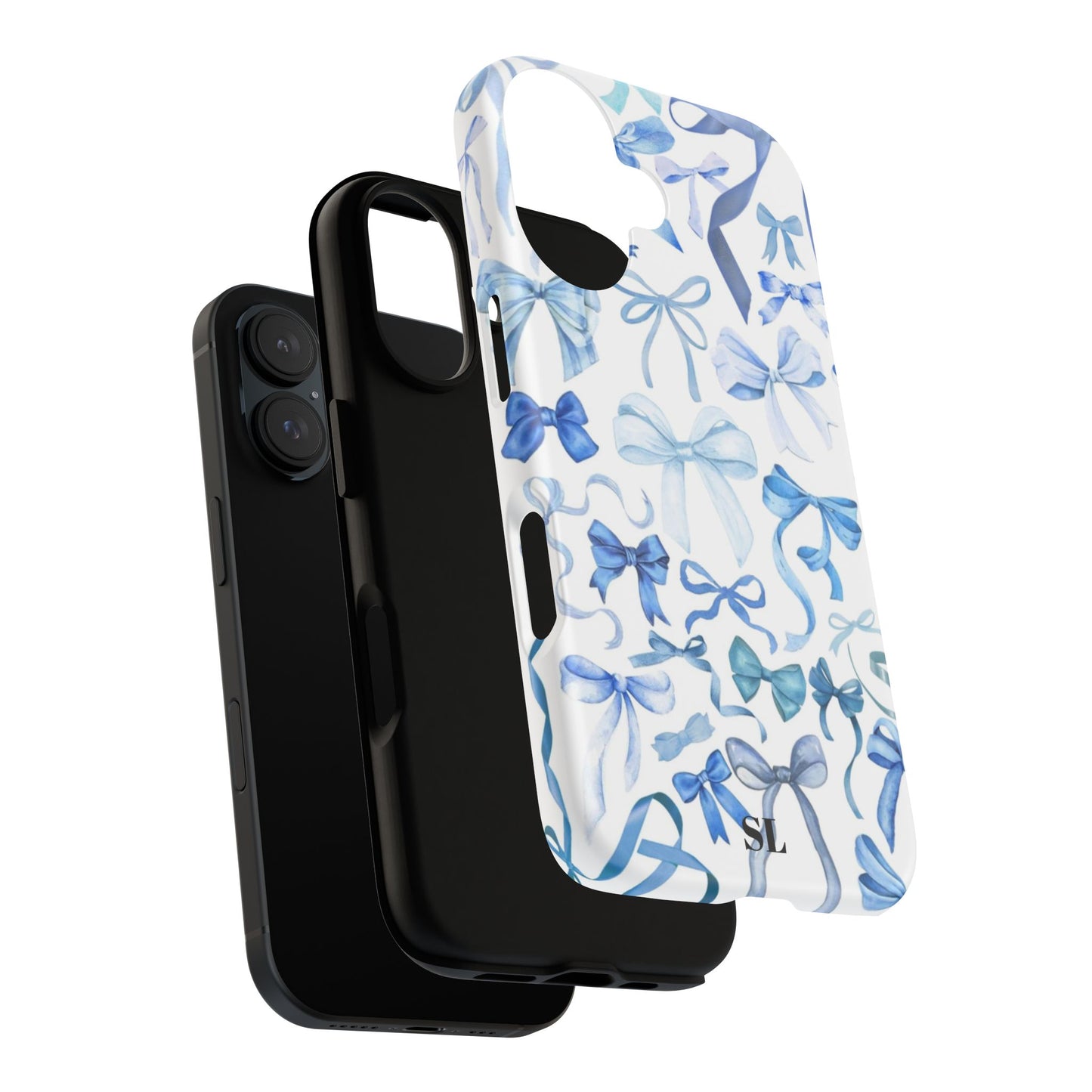 Blue Bows iPhone Case
