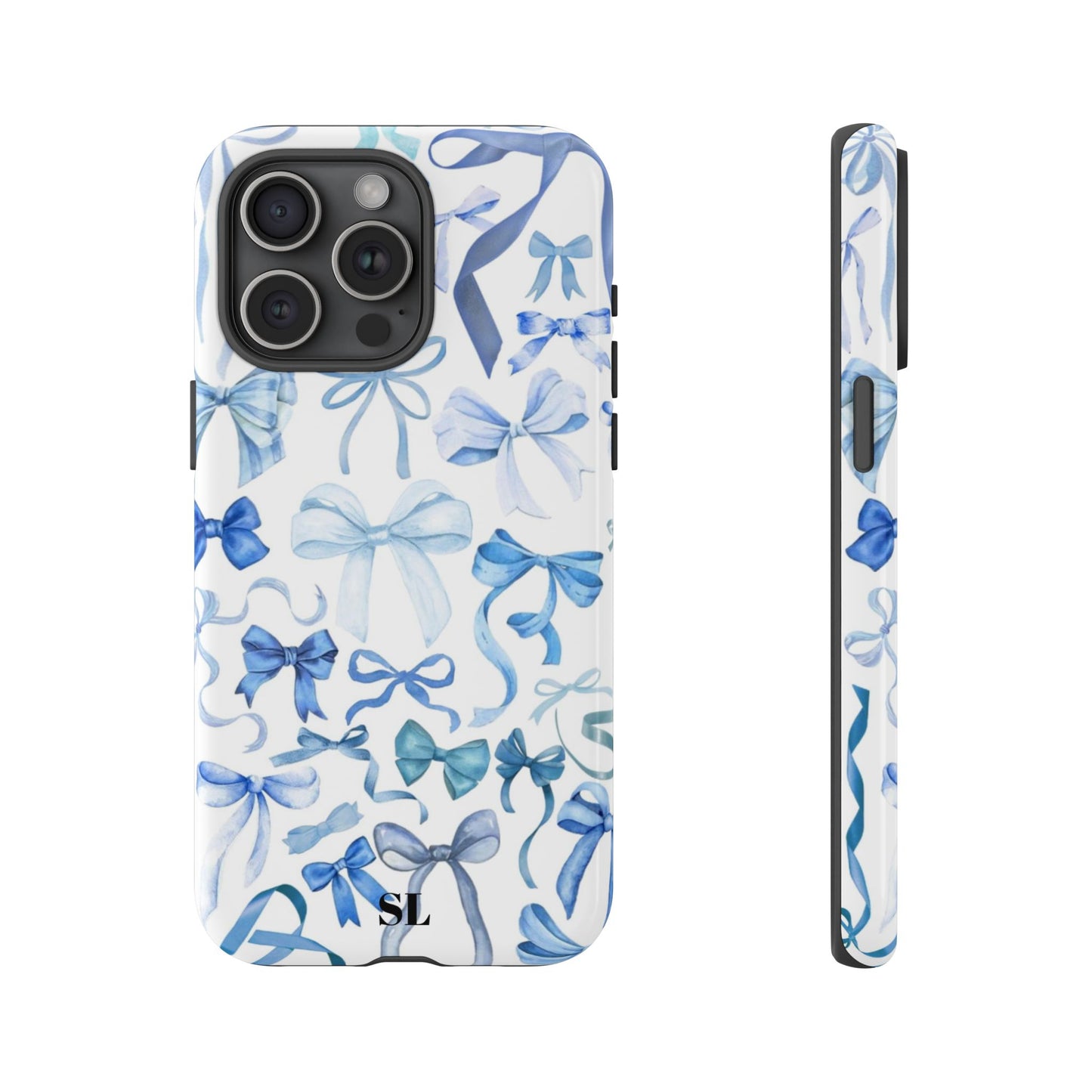 Blue Bows iPhone Case