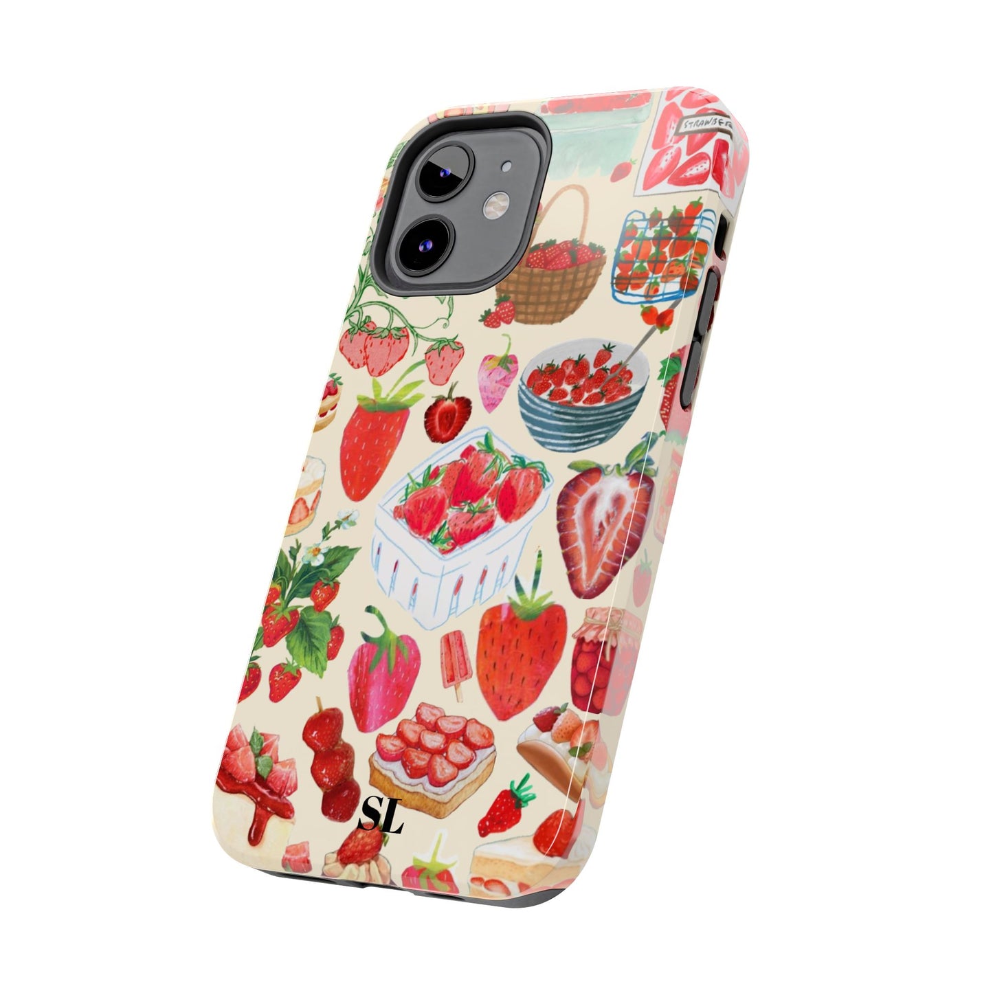 Strawberry Collage iPhone Case