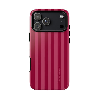 Berry Stripe iPhone Case