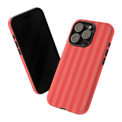 Coral Stripe iPhone Case