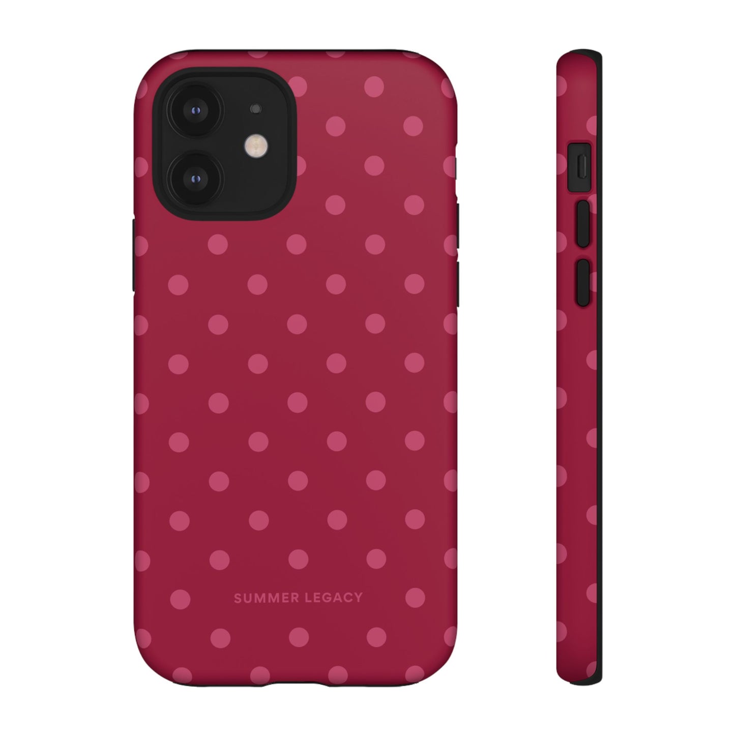 Berry Polka Dot iPhone Case