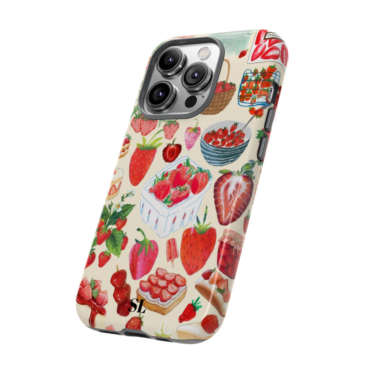 Strawberry Collage iPhone Case