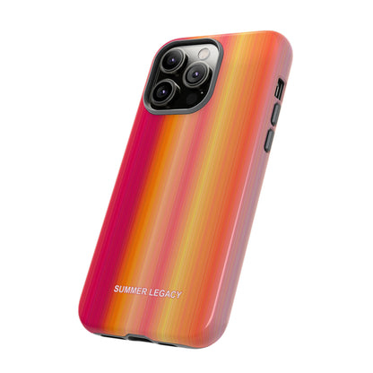 Amber Glow Ombre Stripe iPhone Case