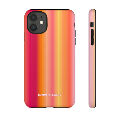 Amber Glow Ombre Stripe iPhone Case