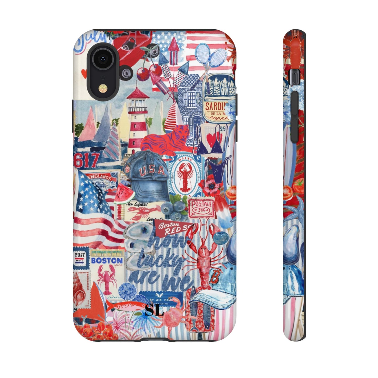 Red, White & Blue iPhone Case