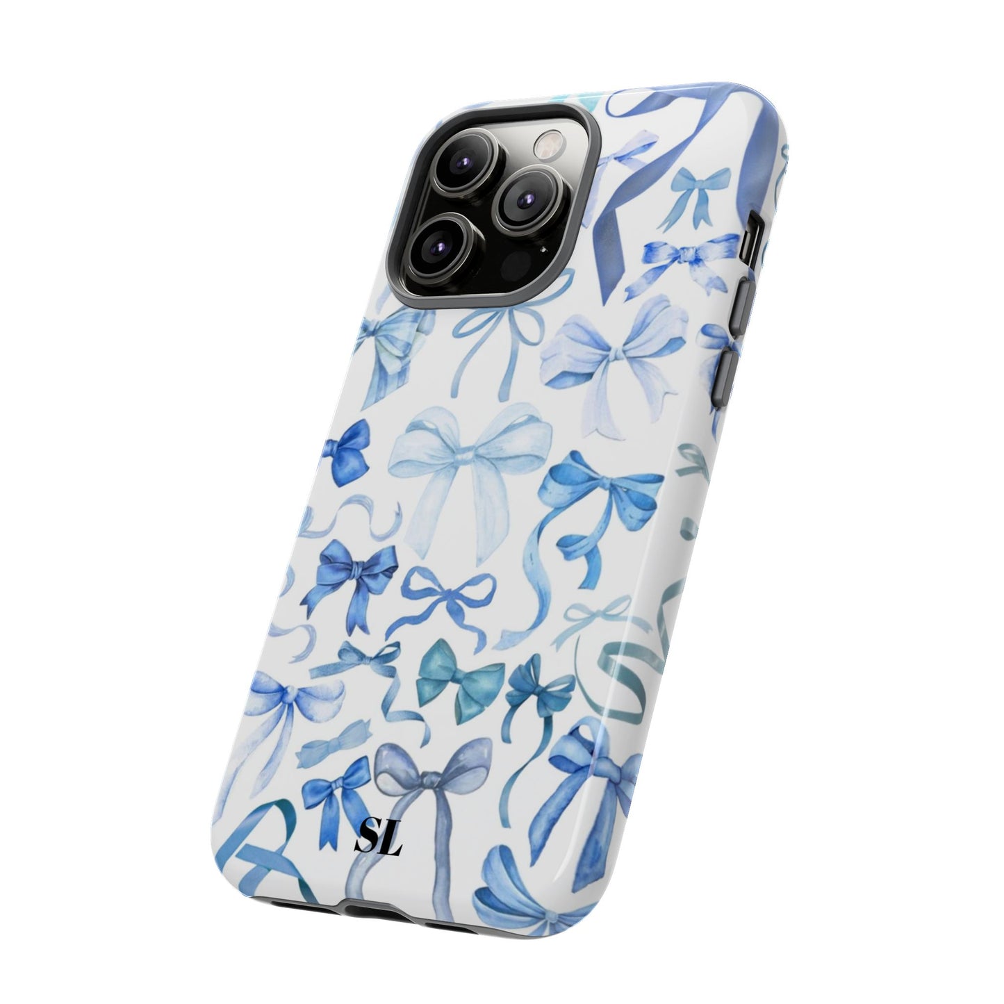 Blue Bows iPhone Case
