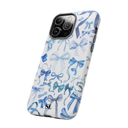 Blue Bows iPhone Case