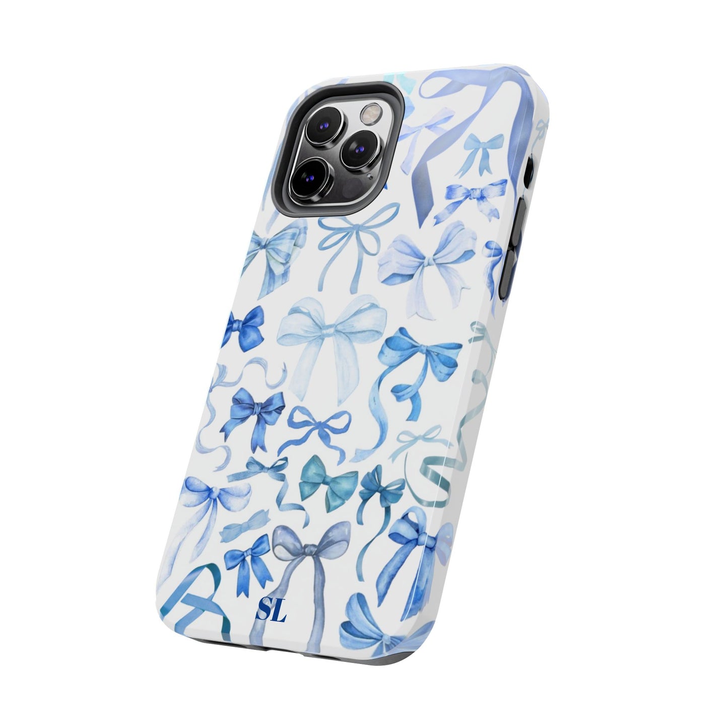 Blue Bows iPhone Case