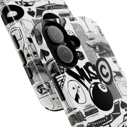 Black and White iPhone Case