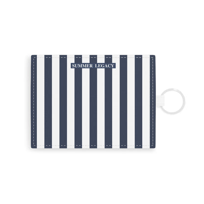 Navy Stripes Card Holder