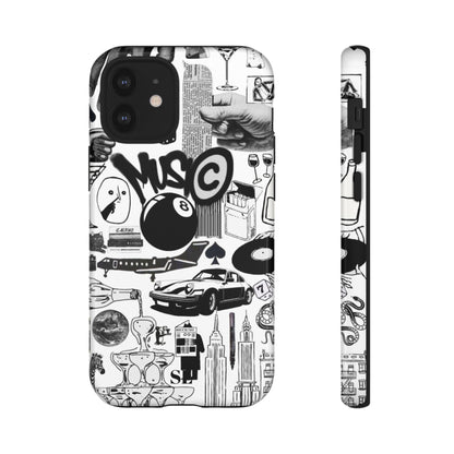 Black and White iPhone Case