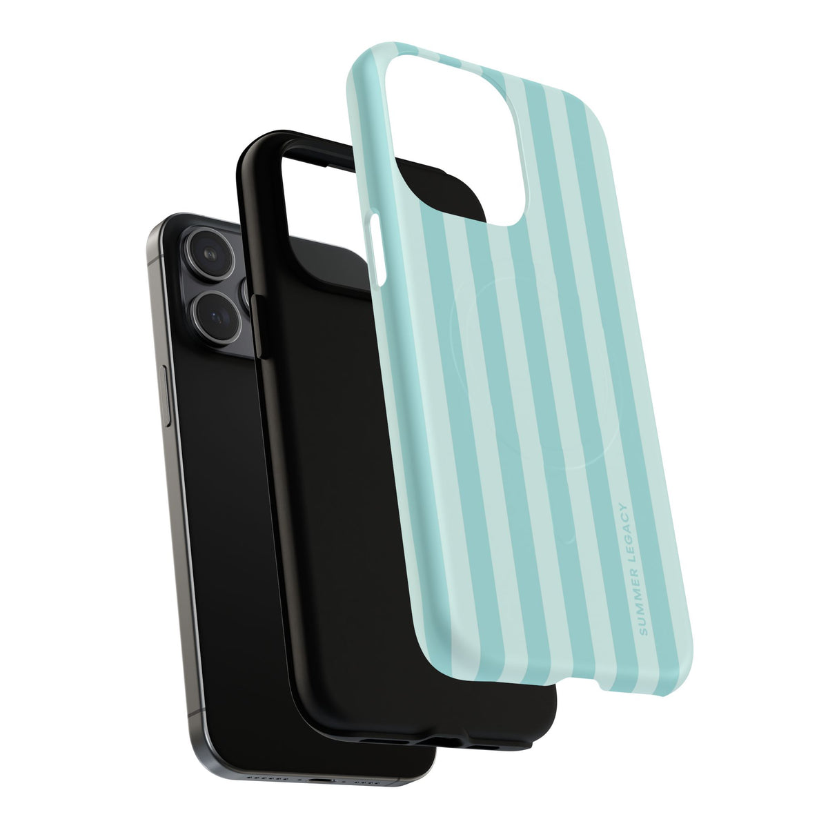 Teal Stripe MagSafe Case