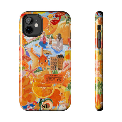 Orange Goldfish Collage iPhone Case