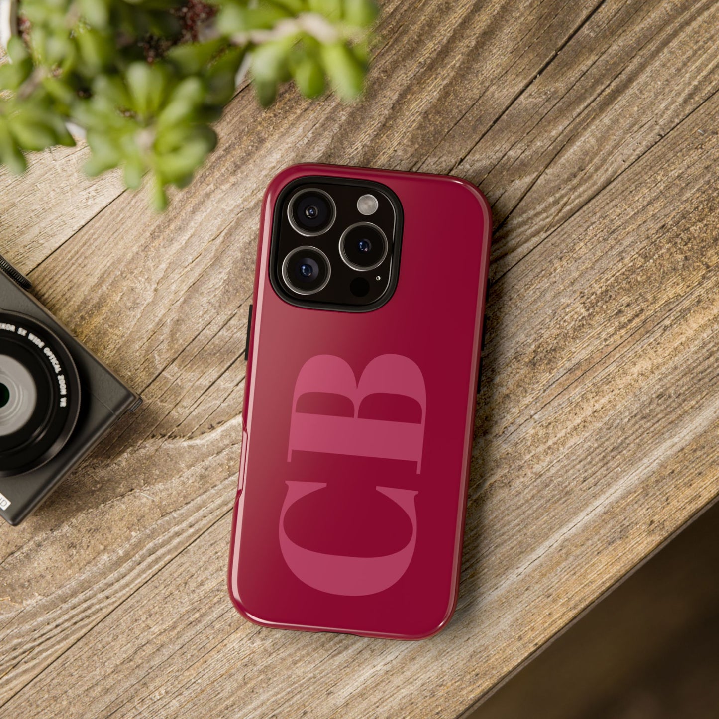 Berry Custom Initial iPhone Case