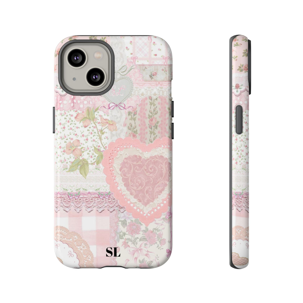 Blushing Floral Patchwork iPhone Case