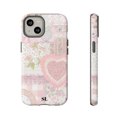 Blushing Floral Patchwork iPhone Case