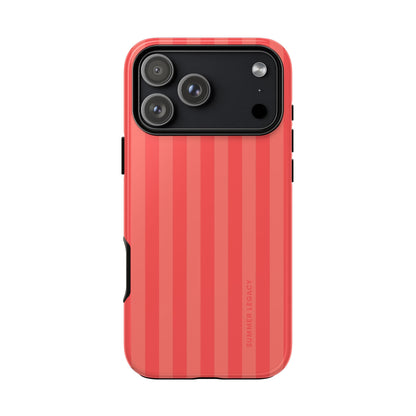 Coral Stripe iPhone Case