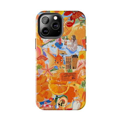 Orange Goldfish Collage iPhone Case