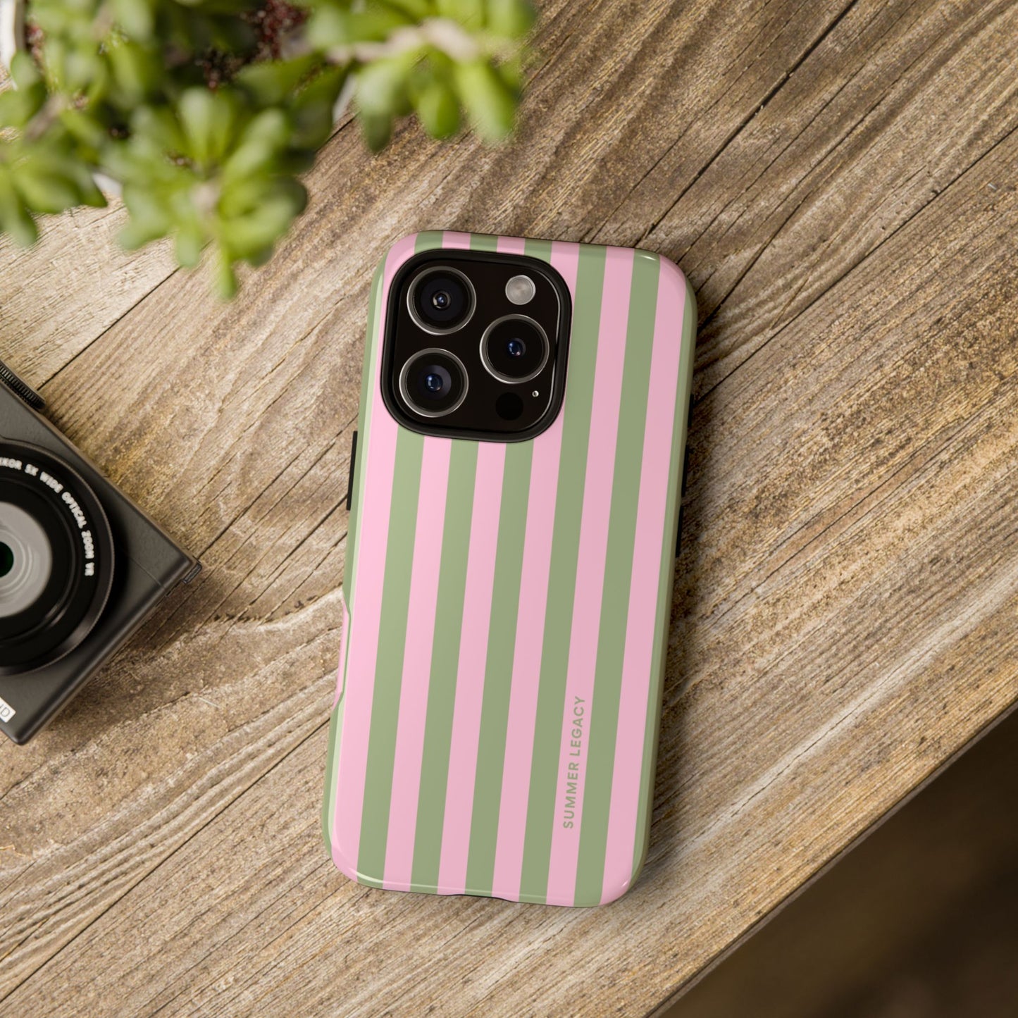Guava Stripe iPhone Case