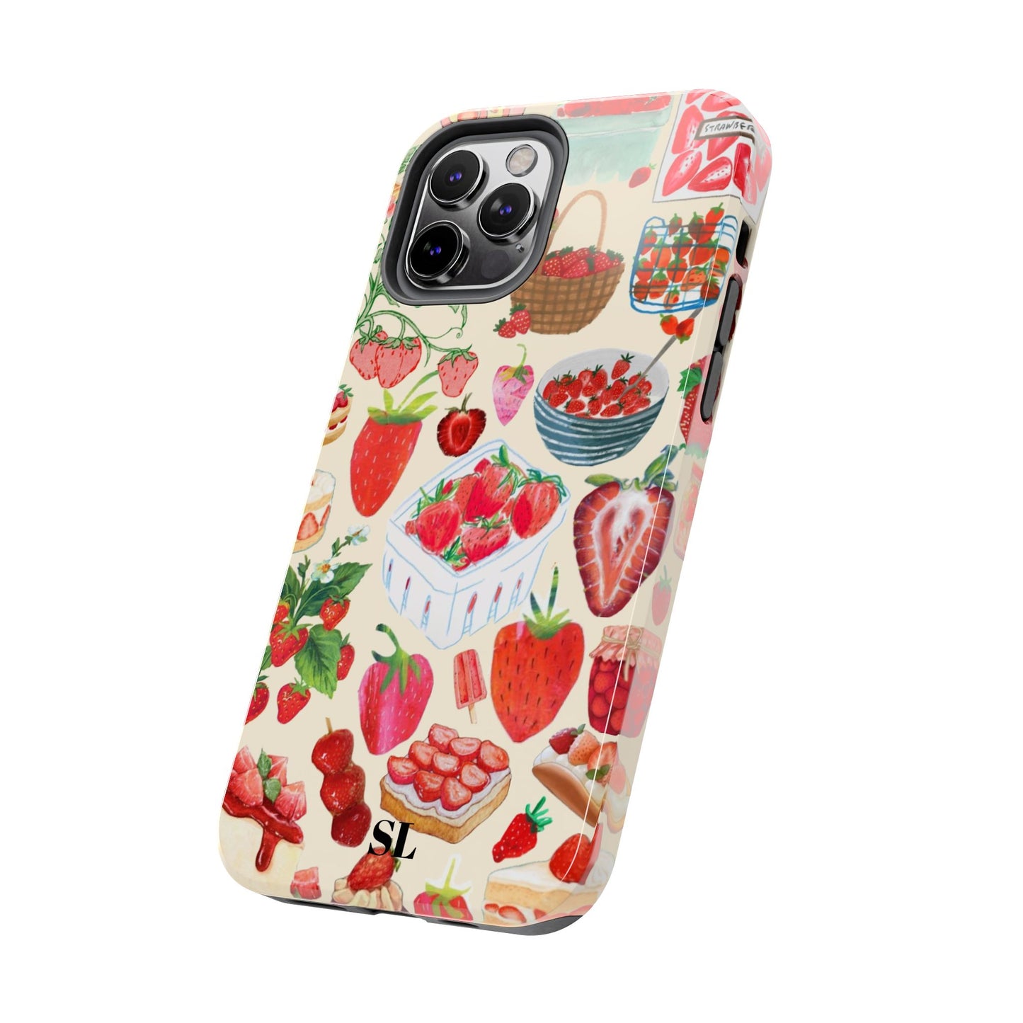 Strawberry Collage iPhone Case