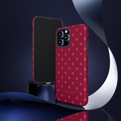 Berry Polka Dot iPhone Case