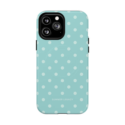 Teal Polka Dot MagSafe Case