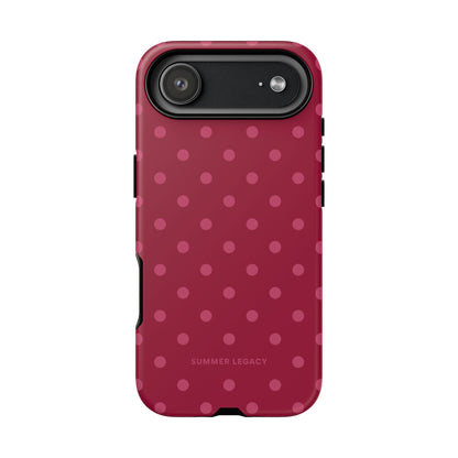 Berry Polka Dot iPhone Case