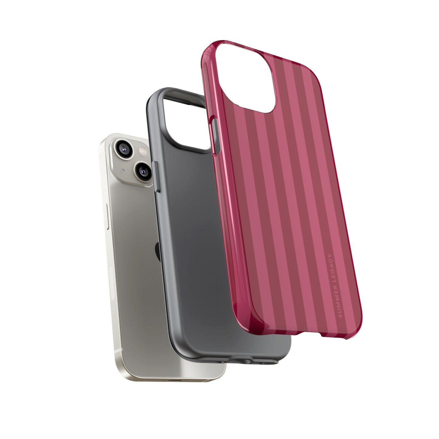 Berry Stripe iPhone Case