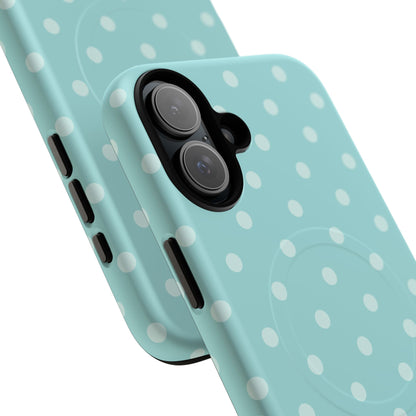 Teal Polka Dot MagSafe Case