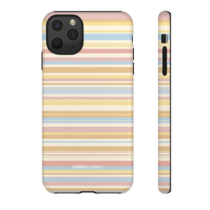 Lychee Multi-stripe iPhone Case