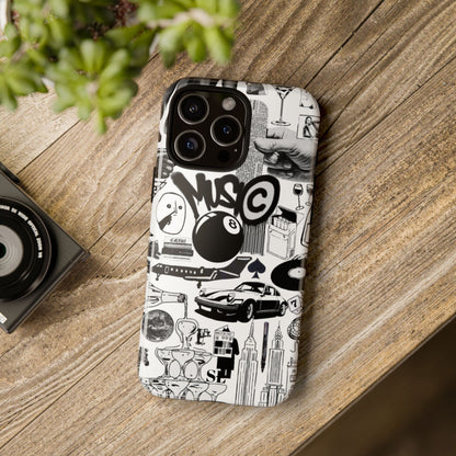 Black and White iPhone Case