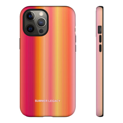 Amber Glow Ombre Stripe iPhone Case